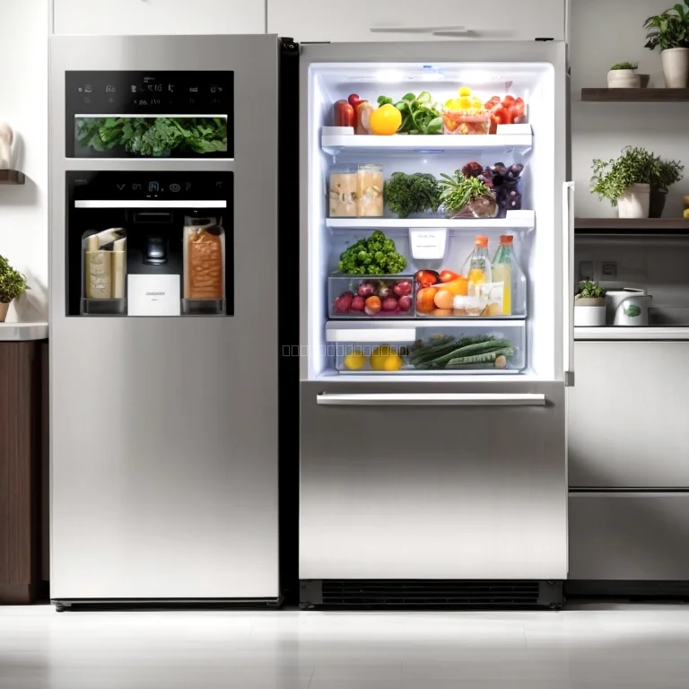 Innenansicht des smarten Kühlschranks